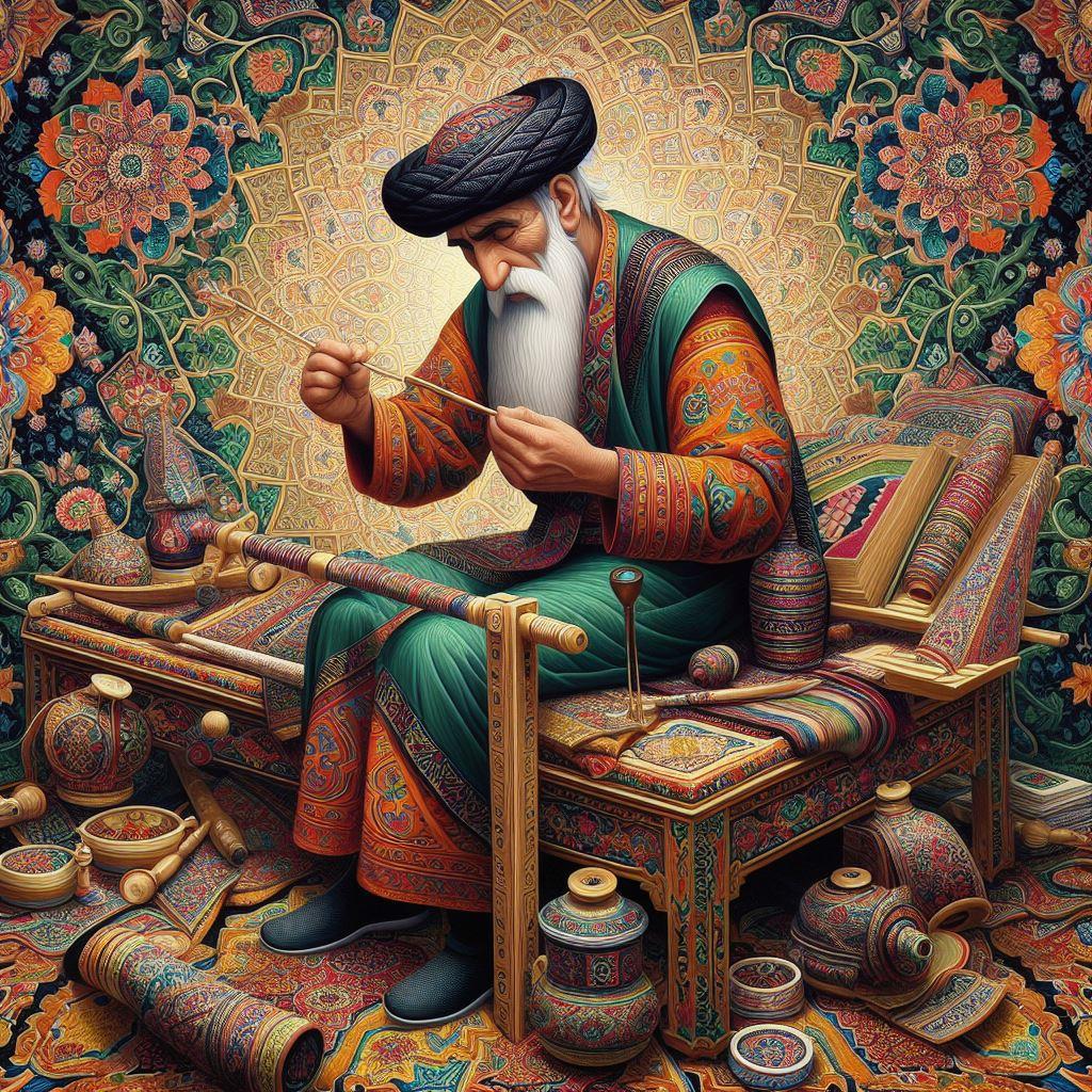 🧵 Искусство таджикских мастеров: Погружение в мир традиционного ремесла: 🌿 Природные узоры: от листьев до горных пейзажей