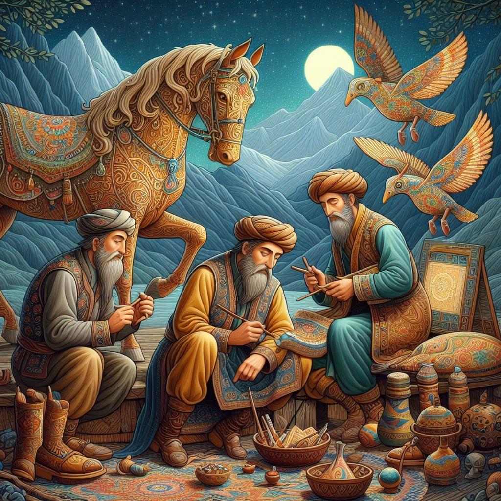 🧵 Искусство таджикских мастеров: Погружение в мир традиционного ремесла: 🔍 Историческое происхождение таджикских ремесленных мотивов